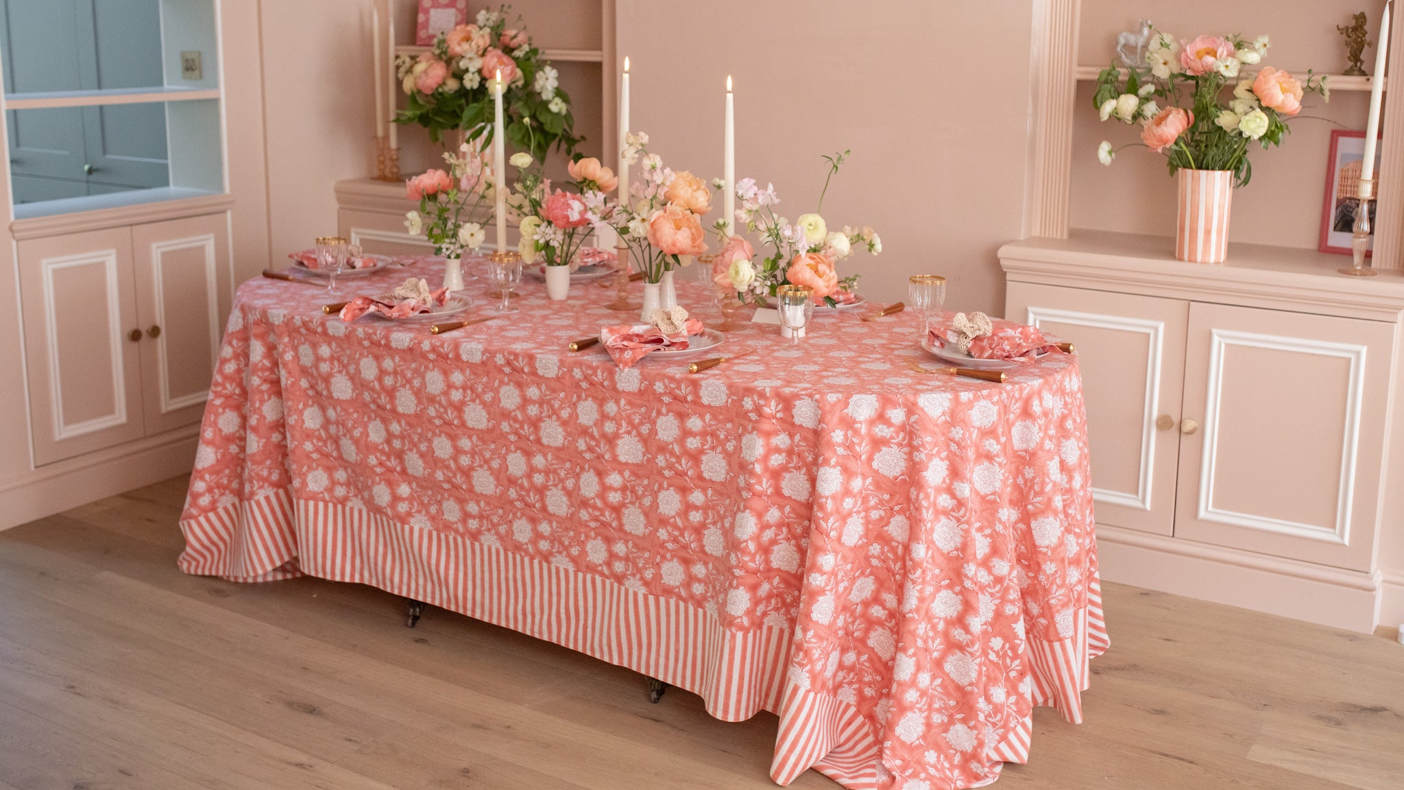 Spring Peony Tablescape